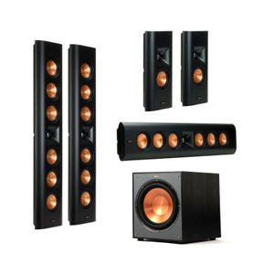 Klipsch: RP-640D DESIGNER ON-WALL 5.1 PACK - Zwart