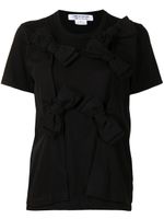 Comme Des Garçons Comme Des Garçons t-shirt à détails de nœuds - Noir
