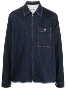 Lanvin veste en jean à bords francs - Bleu