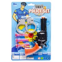 Politie speelgoed set - pistool met accessoires - verkleed rollenspel - plastic - voor kinderen - Speelgoedpistool - thumbnail