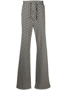 Balmain pantalon à motif monogrammé - Tons neutres