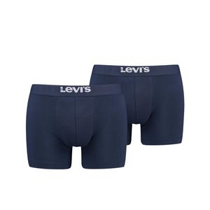 Levi's Boxershorts Solid Basic Organic Cotton 2-pack Navy-XXL
