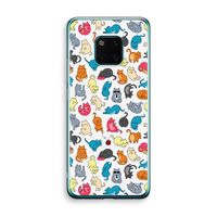 Kleurrijke katten: Huawei Mate 20 Pro Transparant Hoesje