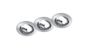 Trio Set ronde inbouwspotsJura (3x) GU10 8,3cm chroom - 650100306
