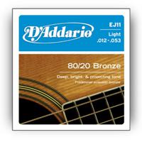 D'Addario EJ11 snaar voor muziekinstrumenten Akoestisch 6 stuk(s) Staal Gitaar