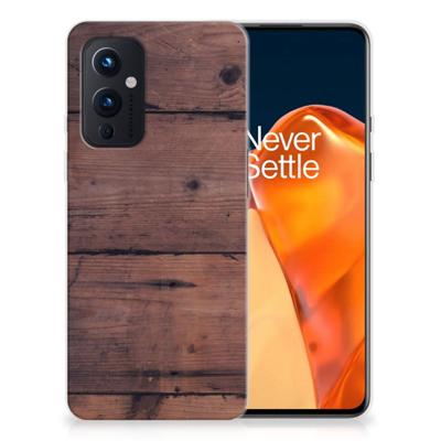 OnePlus 9 | Bumper Hoesje | Old Wood