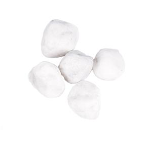 Decoratie steentjes - 4x netjes - wit - 350 gram - 3-5 cm - hobby stenen - kiezelstenen