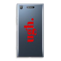 Ugh: Sony Xperia XZ1 Transparant Hoesje