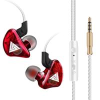 QKZ CK5 HIFI in-ear ster met dezelfde muziek koptelefoon (rood)
