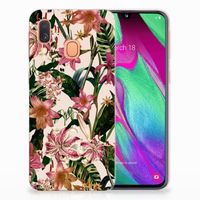 Samsung Galaxy A40 TPU Case Flowers