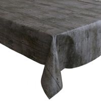Tafelzeil/tafelkleed donker houten planken 140 x 300 cm - thumbnail