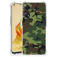 OPPO Reno8 T 4G Doorzichtige Silicone Hoesje Army Dark