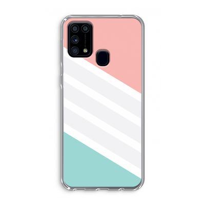 Strepen pastel: Samsung Galaxy M31 Transparant Hoesje