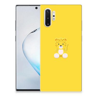 Samsung Galaxy Note 10 Plus Telefoonhoesje met Naam Baby Leopard