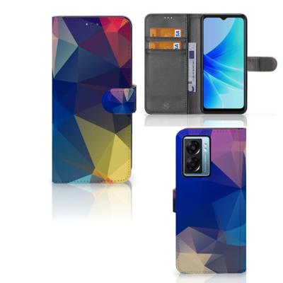 OPPO A77 5G | A57 5G | Book Case | Polygon Dark
