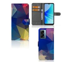 OPPO A77 5G | A57 5G | Book Case | Polygon Dark