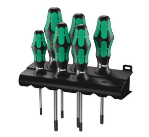 Wera 367/6 TORX® BO Kraftform Plus TORX® BO-Schroevendraaierset + houder, 6 -delig - 1 stuk(s) - 05138250001