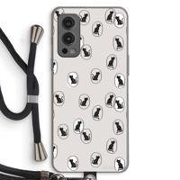 Miauw: OnePlus Nord 2 5G Transparant Hoesje met koord