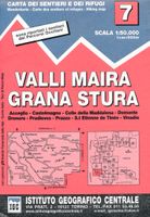 Wandelkaart 07 Valli Maira, grana e stura | IGC - Istituto Geografico - thumbnail