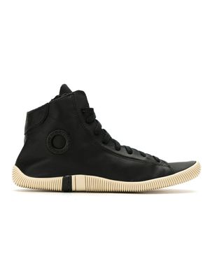 Osklen leather hi-top sneakers - Noir