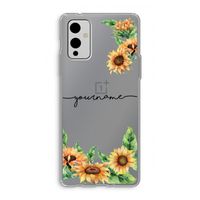 Zonnebloemen: OnePlus 9 Transparant Hoesje