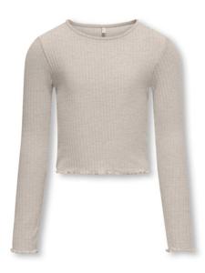 Kids ONLY winter top meisjes - beige - KogNella - stretch fit, longsleeve