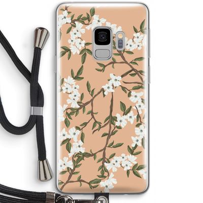 Blossoming spring: Samsung Galaxy S9 Transparant Hoesje met koord