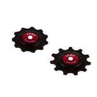 Shimano Cema derailleurwieltjes pvc 9/10/11v rvs zwart