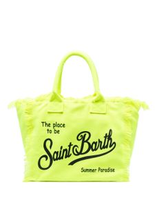 MC2 Saint Barth sac de plage Colette à imprimé ikat - Jaune