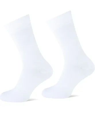 Heren katoenen sokken 1 paar - Naadloze sokken - Zachte kousen - zwart, blauwe, huidskleur - Witte sokken