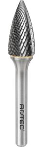 Rotec HM-Stiftfrees, model G - Z1 / ALU-vertand / ø9,6x19x64xø6mm - 4361002