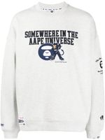 AAPE BY *A BATHING APE® sweat en jersey à logo brodé - Gris - thumbnail