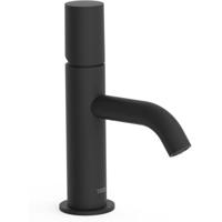 Wastafelkraan Tres Study | Opbouw | Mengkraan | Standaard model | 1-knop | Rond | Zwart mat