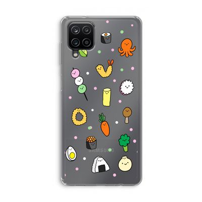 Happy bento friends: Samsung Galaxy A12 Transparant Hoesje