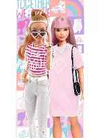 Barbie strandlaken Together - 70 x 140 cm - thumbnail