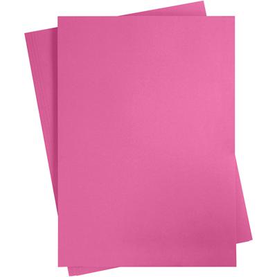 Creativ Company Gekleurd karton, a2, vel 420x594 mm, 180 gr, roze, 10 vel/ 1 doos