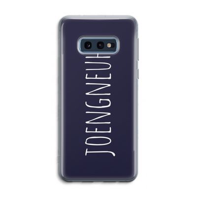 Joengneuh!: Samsung Galaxy S10e Transparant Hoesje