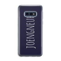 Joengneuh!: Samsung Galaxy S10e Transparant Hoesje