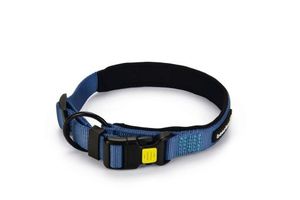 Beeztees parinca premium - hondenhalsband - nylon - blauw - 45-50 cm x 25 mm