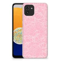 Samsung Galaxy A03 | TPU Case | White Flowers