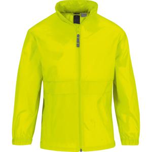 Regenkleding voor jongens/meisjes - fluor geel - Sirocco windjas/regenjas - kinderen