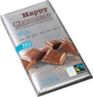 Happy Chocolate melk 34% bio (180 gr)