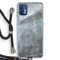 Grey Stone: Motorola Moto G9 Plus Transparant Hoesje met koord