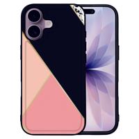 Backcover Apple iPhone 17 Black Pink Shapes