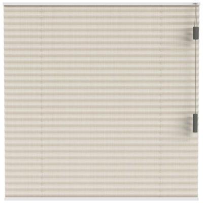 Leen Bakker - Fenstr Plisségordijn Verona Enkel 20mm Transparant - (25107) - Polyester - Beige - 120x10x10 Cm