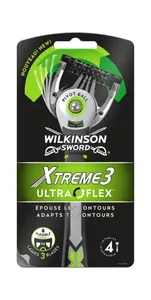 Wilkinson Xtreme 3 Ultra Flex 4 Wegwerp Scheermesjes - 4 Stuks