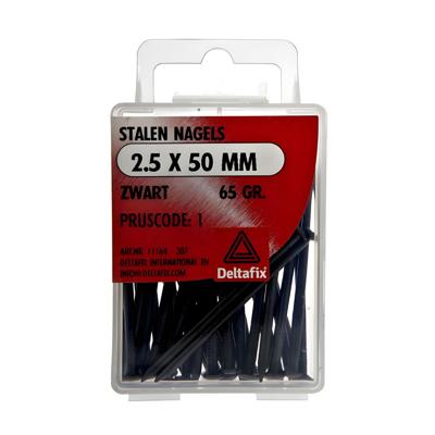 Stalen nagels prof 2,5x50mm 65gr - Deltafix