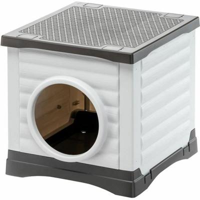 Huisdierbed Ferplast PETVILLA 50 Hars Thermoplast 38,5 x 43 x 38,5 cm Wit Grijs