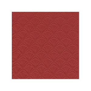 32x Luxe 3-laags servetten met patroon donker rood 33 x 33 cm