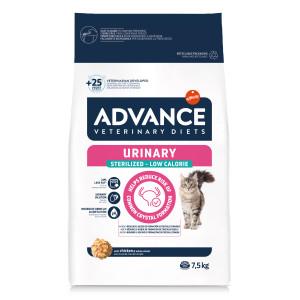 Advance Veterinary Sterilized Urinary Low Calorie kattenvoer 2 x 7,5 kg